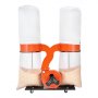 VEVOR Dust Collector, 1550 CFM 2.5 Micron Vortex Cone Dust Collectors, 3.0HP Sawdust Collection System with Two 132.5L Dusts Collector Bags & Two 159L Filter Bags, 2800 RPM, Non-Woven Fabric