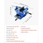 VEVOR Tornillo de Banco Cruzado, Mordaza de 10 cm, Eje XY Bidireccional, Abrazadera de Banco de Hierro Fundido, para Taladrar y Fresar Máquinas CNC de Carpintería, hasta 7 kN, 330 x 310 x 145 mm