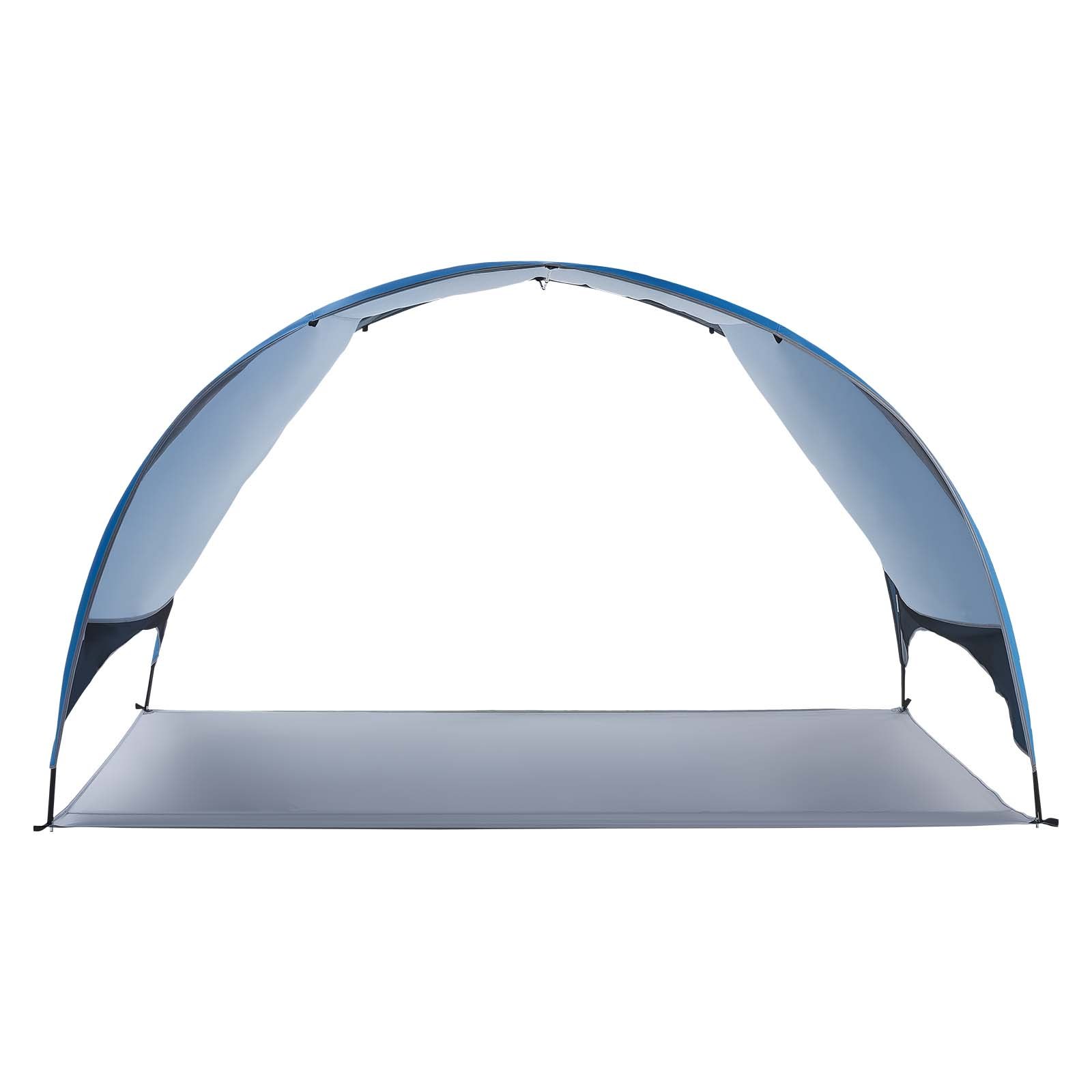 VEVOR Tienda de Playa para 4 Personas 267 x 165 x 153 cm, Carpa de Refugio de Sol Protección UPF 50+, Carpa Portátil de Playa con Bolsa de Transporte y Estacas, para Picnics, Camping, Pescar, Azul