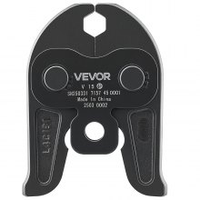 VEVOR Mordaza de Prensado V15 de 15 mm para Tubos de Acero Inoxidable Tipo V