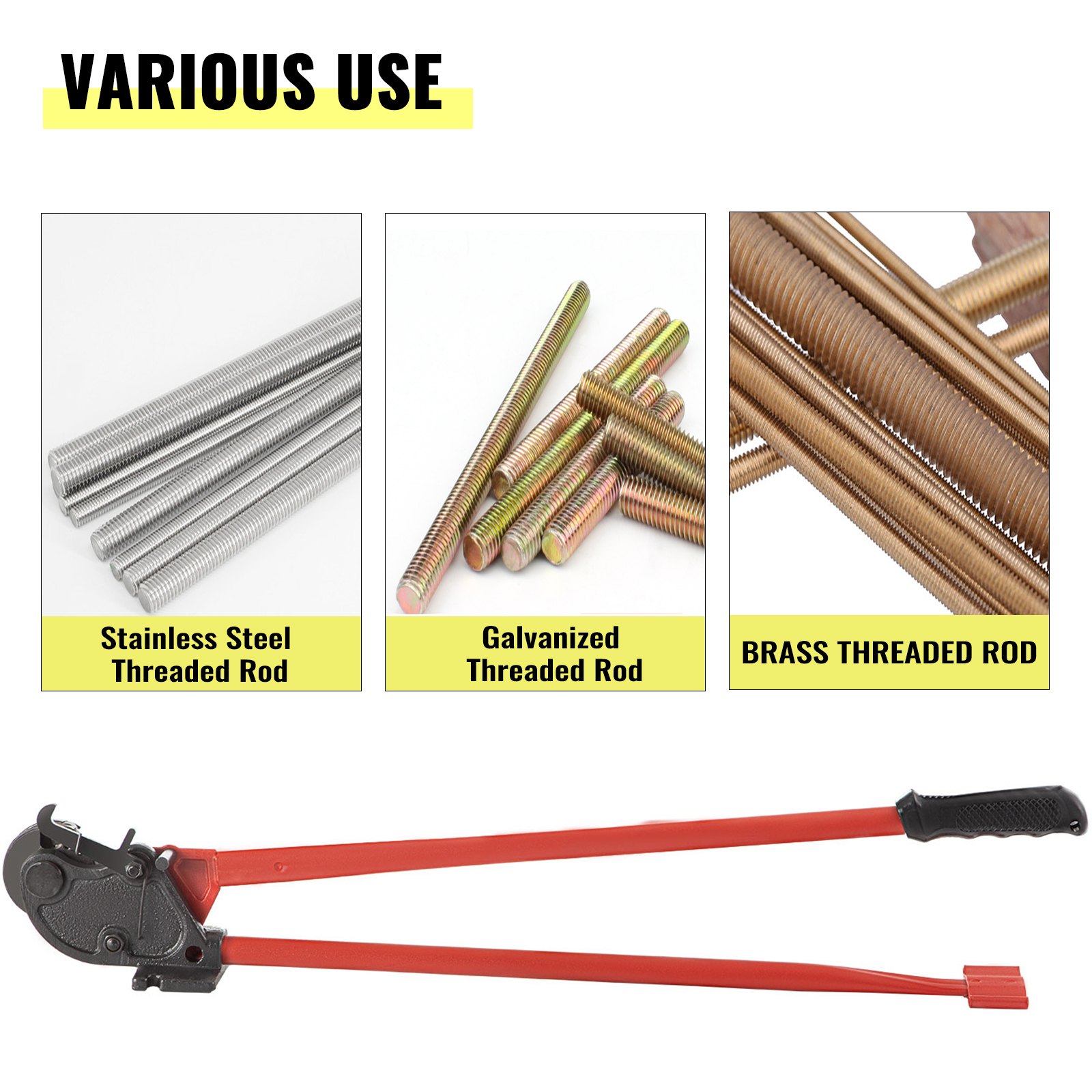 Cortador De Varilla Roscada De Acero Al Carbono 10mm Herramienta De Mango M10