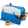 Dispensador de cinta VEVOR activado por agua en color azul con un rollo de cinta.