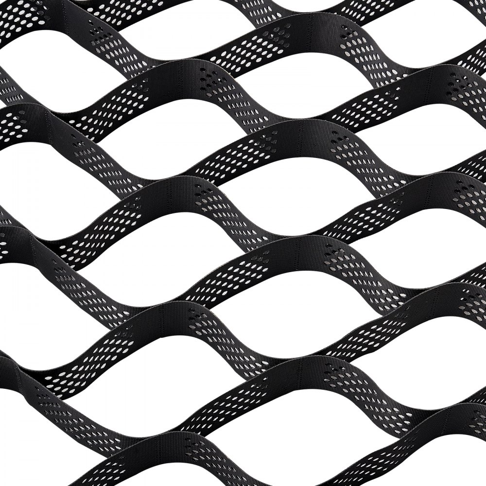 VEVOR Rejilla de Tierra Profundidad de 10 cm Rejilla para Entrada de Grava 520 x 270 cm Base Permeable para Césped para Estabilizar Entradas de Vehículos, Jardines, Patios en Terrenos Inclinados