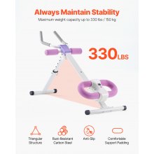 VEVOR Máquina de Ejercicios Abdominales Ajustable Capacidad de Peso de 150 kg