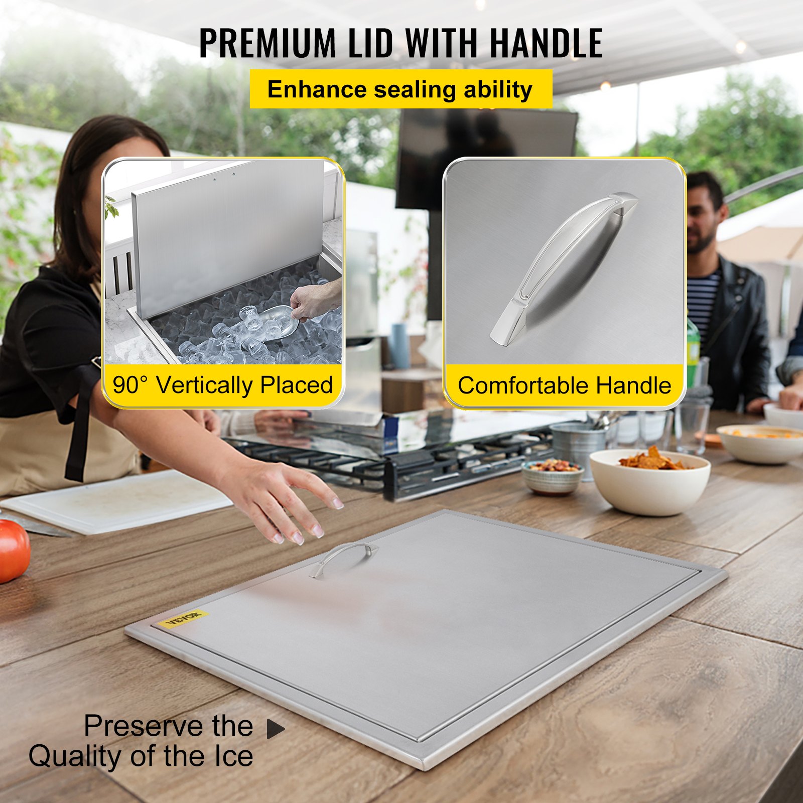 Cubitera De Hielo Ice Chest Bin 56 X 30cm Vino De Hielo Enfriador De Fiesta