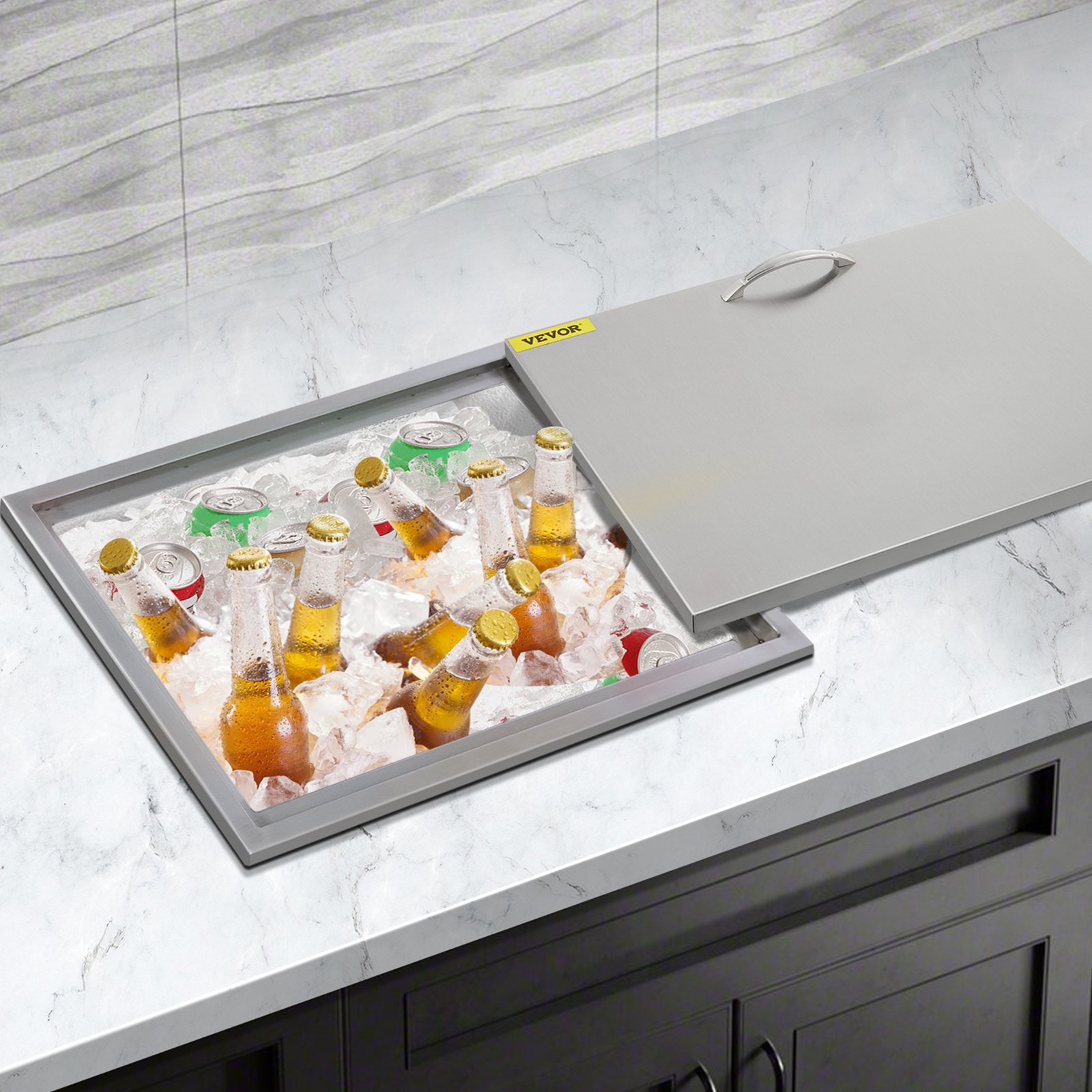 Cubitera De Hielo Ice Chest Bin 56 X 30cm Vino De Hielo Enfriador De Fiesta