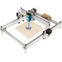 VEVOR Máquina de Grabado Láser Profesional de 5,500mw, Grabador Láser con Tamaño de 53,8 x 48,7 x 21,6 cm, Enrutador CNC para Madera, Plástico, Papel, con Precisión de 0,1 mm Conexión con USB