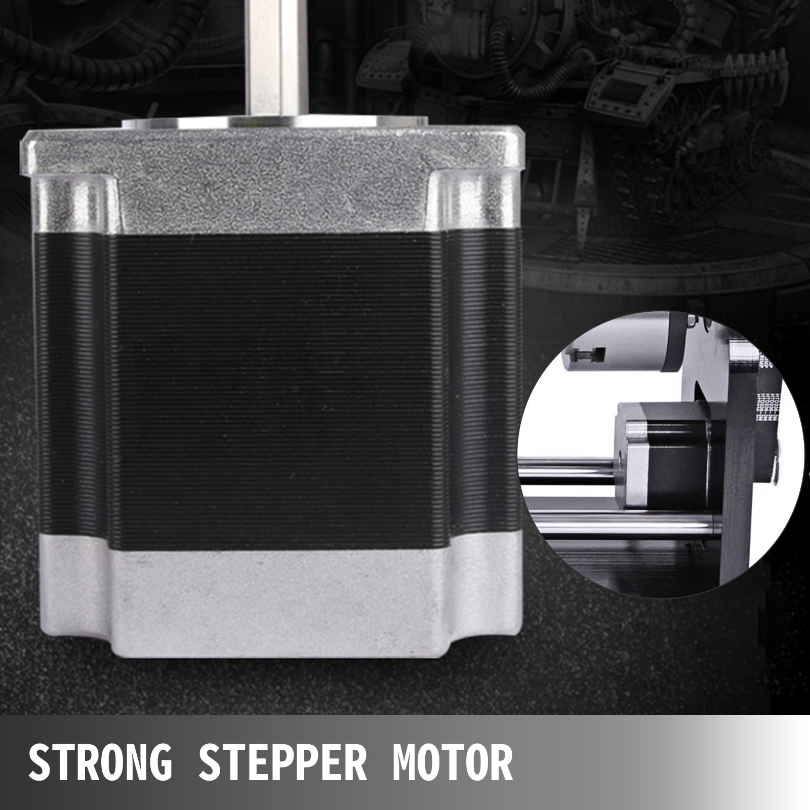 VEVOR Eje Rotativo de Máquina de Grabado Láser, con Pista de 80 mm de 3 Mandos 230 mm, Accesorio de Enrutador CNC de Estilo F, Accesorio de Eje Rotativo con Cola de Alta Precisión y Base Sólida