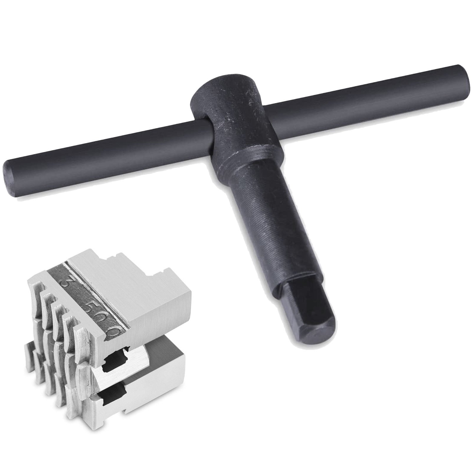 VEVOR Eje Rotativo de Máquina de Grabado Láser, con Pista de 80 mm de 3 Mandos 230 mm, Accesorio de Enrutador CNC de Estilo F, Accesorio de Eje Rotativo con Cola de Alta Precisión y Base Sólida