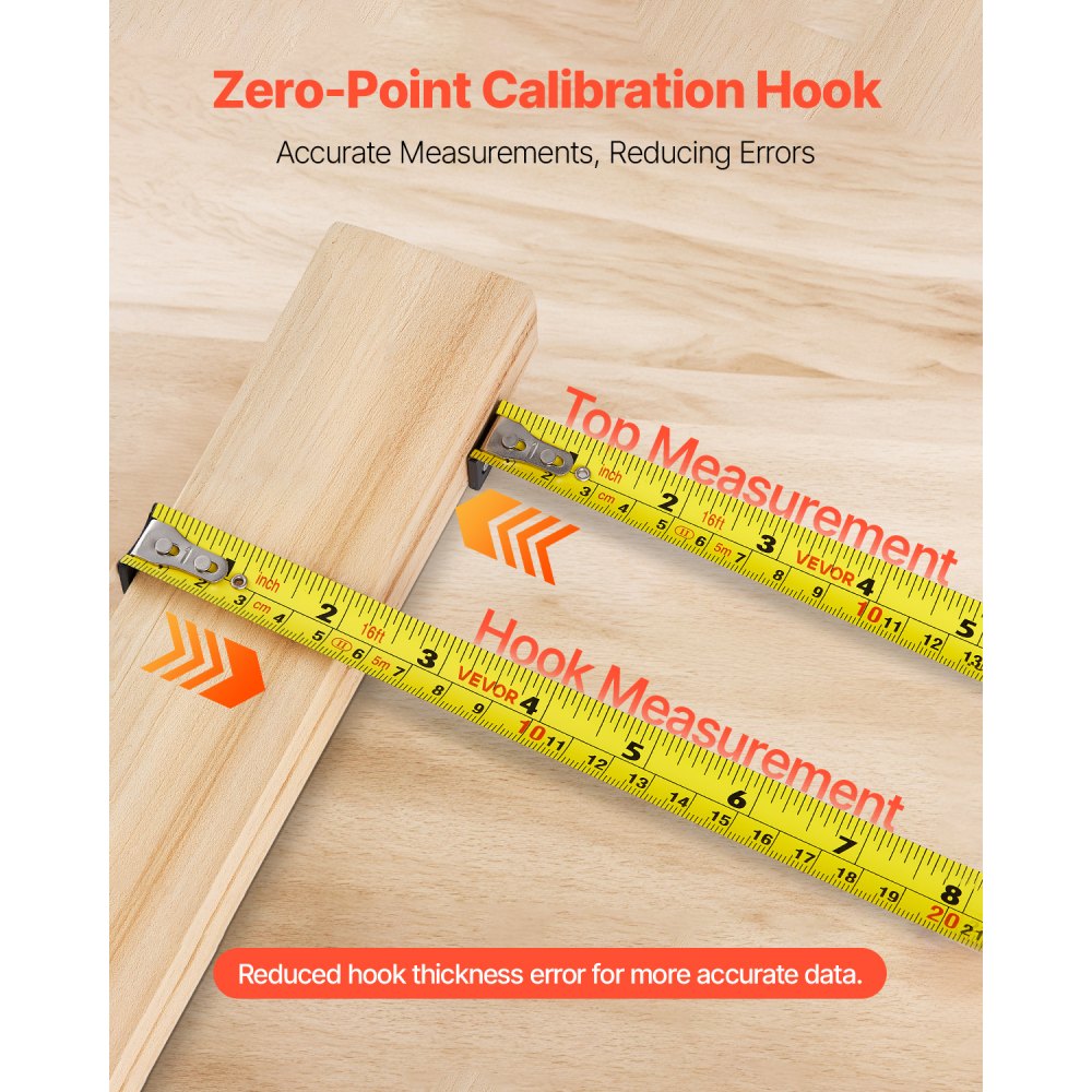 VEVOR 2-in-1 Laser Measuring Tape, 41 m Rechargeable Laser Measuring Tool & 4.8 m Magnetic Tape Measure, Retractable Measuring Tape with 4 Modes – Length, Area, Volume, Continuous, ft/in/m/ft+in Unit