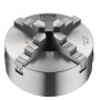 VEVOR 4-jaw chuck, φ200 mm, self-centering chuck with 38.1 mm 8 threaded insert plate, 4-200 mm clamping range with T-bolts, HT300 material, for wood/metal lathes