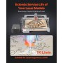 VEVOR Kit de Bomba de Asistencia de Aire para Cortadora y Grabadora Láser, Elimina Humo y Polvo, Reduce la Temperatura de la Superficie, Protege la Lente Láser, Flujo de Aire Ajustable de 50 L/min