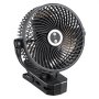 VEVOR Ventilador Portátil con Clip con Luz LED 2 Niveles, Batería 37 Wh, 4 Velocidades 3 Fijas y 1 Modo de Circulación, Control Táctil, Ventilador con Pinza USB-C para Viaje Camping Escritorio Oficina