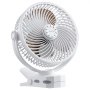 VEVOR Ventilador Portátil con Clip Batería Doble, 4 Velocidades 3 Fijas y 1 Modo de Circulación, Ventilador con Pinza hasta 139 CFM Motor de Cobre USB-C Cable 1 m para Escritorio Oficina Viaje Camping