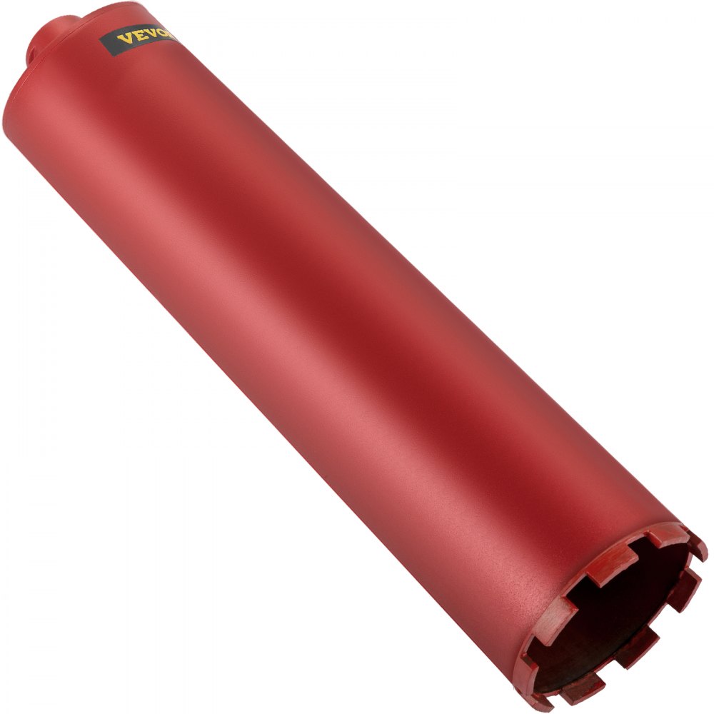 VEVOR Saca Núcleos Taladro de 101 mm, Broca de Taladro de Núcleo, 355 mm, Broca de Núcleo Húmeda Broca Corona Diamantada 5 kg Diamante y Aleación de Aluminio, Broca Húmeda