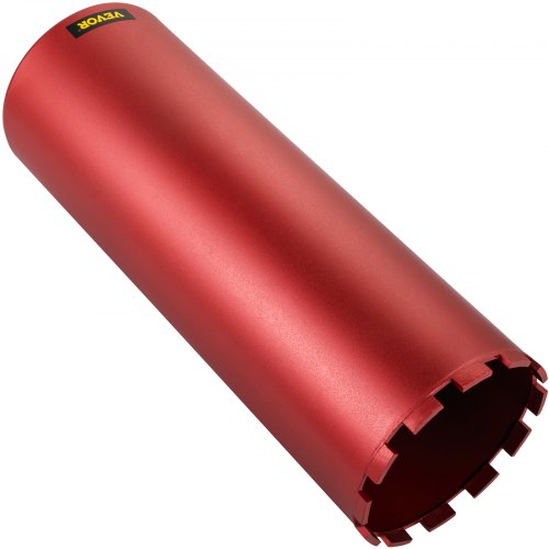 VEVOR Saca Núcleos Taladro de 152 mm Broca de Taladro de Núcleo 355 mm Broca de Núcleo Húmeda 5 / 8in-11 Broca Corona Diamantada 13,5 libras / 6 kg Diamante y Aleación de Aluminio Broca Húmeda
