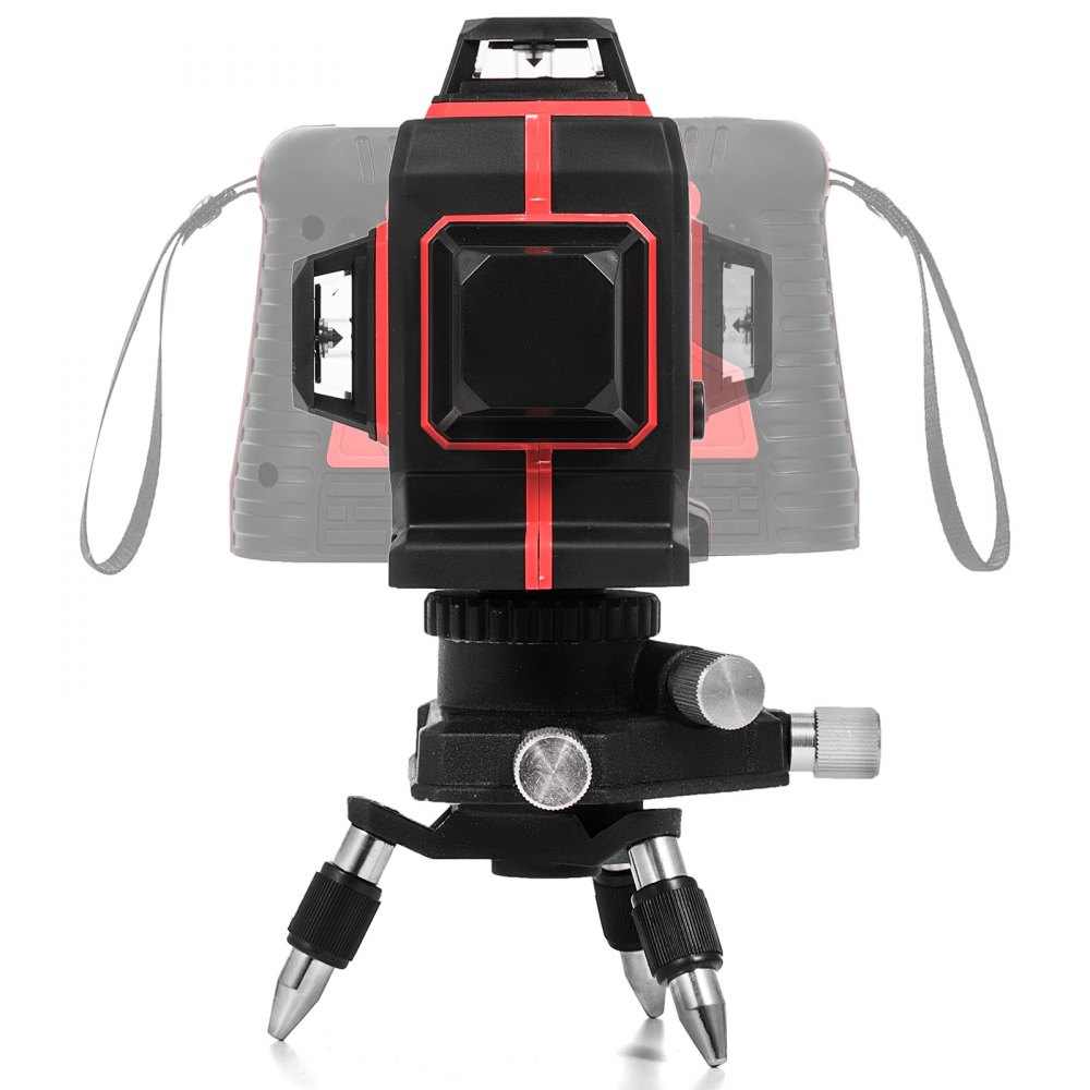 360° Nivel Láser Rotativo Rojo 3d 12 Líneas Autonivelante Horizontal Vertical