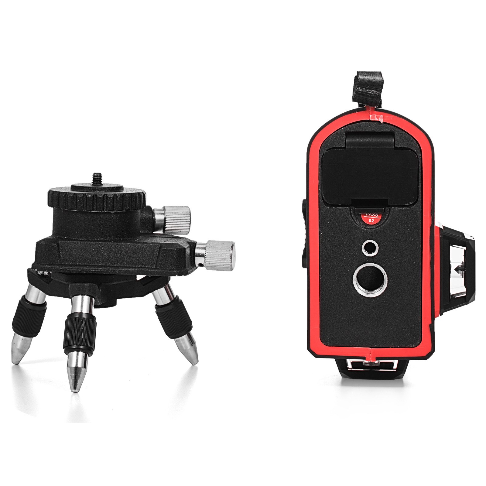 360° Nivel Láser Rotativo Rojo 3d 12 Líneas Autonivelante Horizontal Vertical