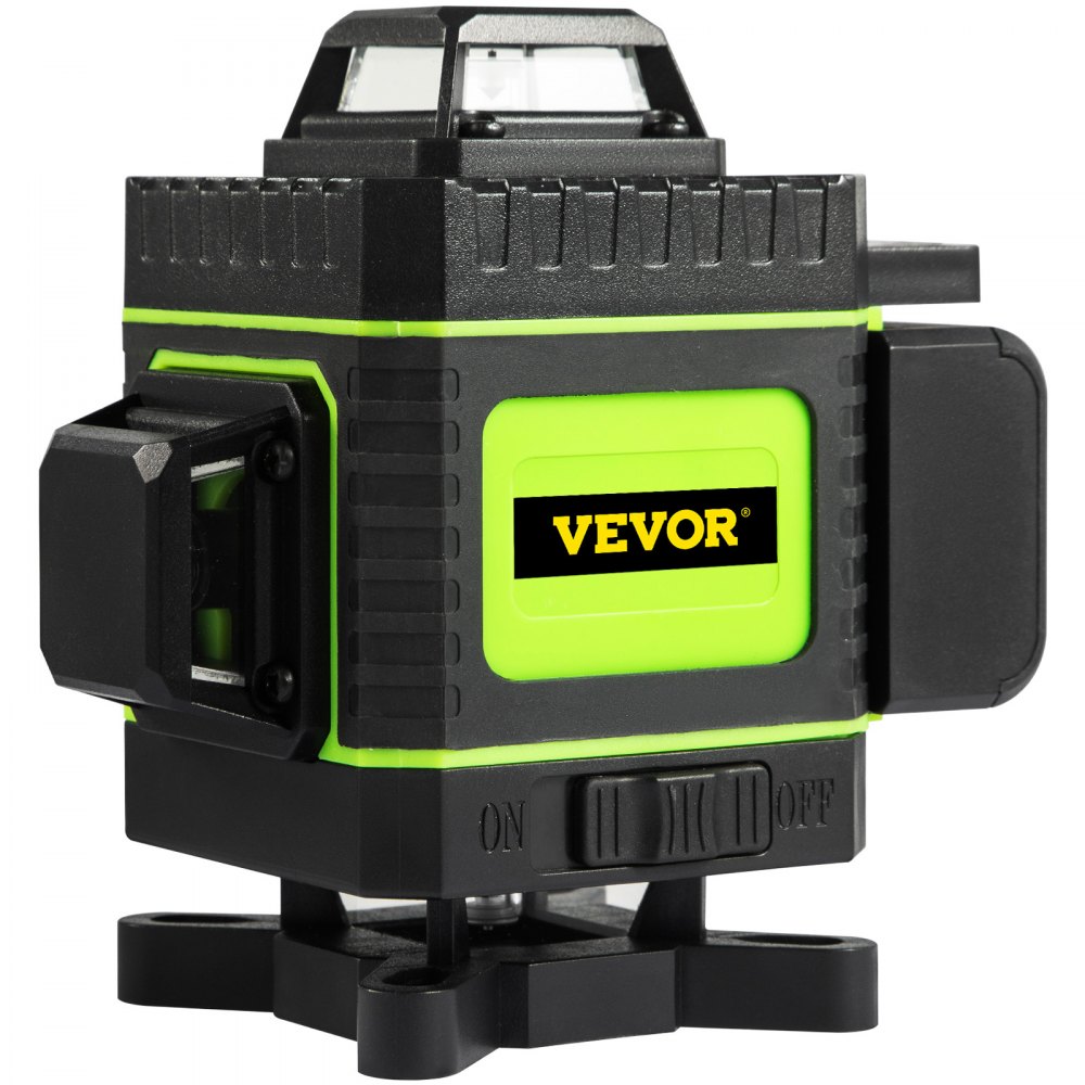 VEVOR 16 Líneas Nivel Laser Autonivelante 4x360 grados Nivel Láser de Línea Cruzada con Luz Verde 13,5 x 14 x 10 cm Nivel Láser Líneas con Control