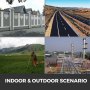 VEVOR Nivel Láser con auto-nivelación de 360 ° Kit de Nivelación Láser Giratorio con auto-nivelación Haz Rojo Preciso IP54 Impermeable Tiempo de nivelación