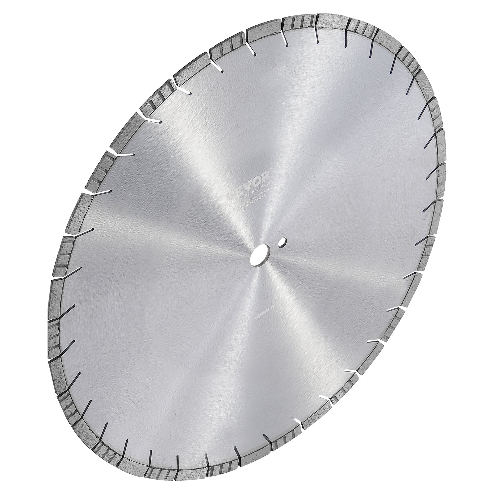VEVOR Diamond Saw Blade, Concrete Saw Blade 50 cm for wet or dry work, 12 mm diamond segment saw blade with angled teeth, center hole diameter 25.4 mm, for concrete, cement slabs, tiles, bricks