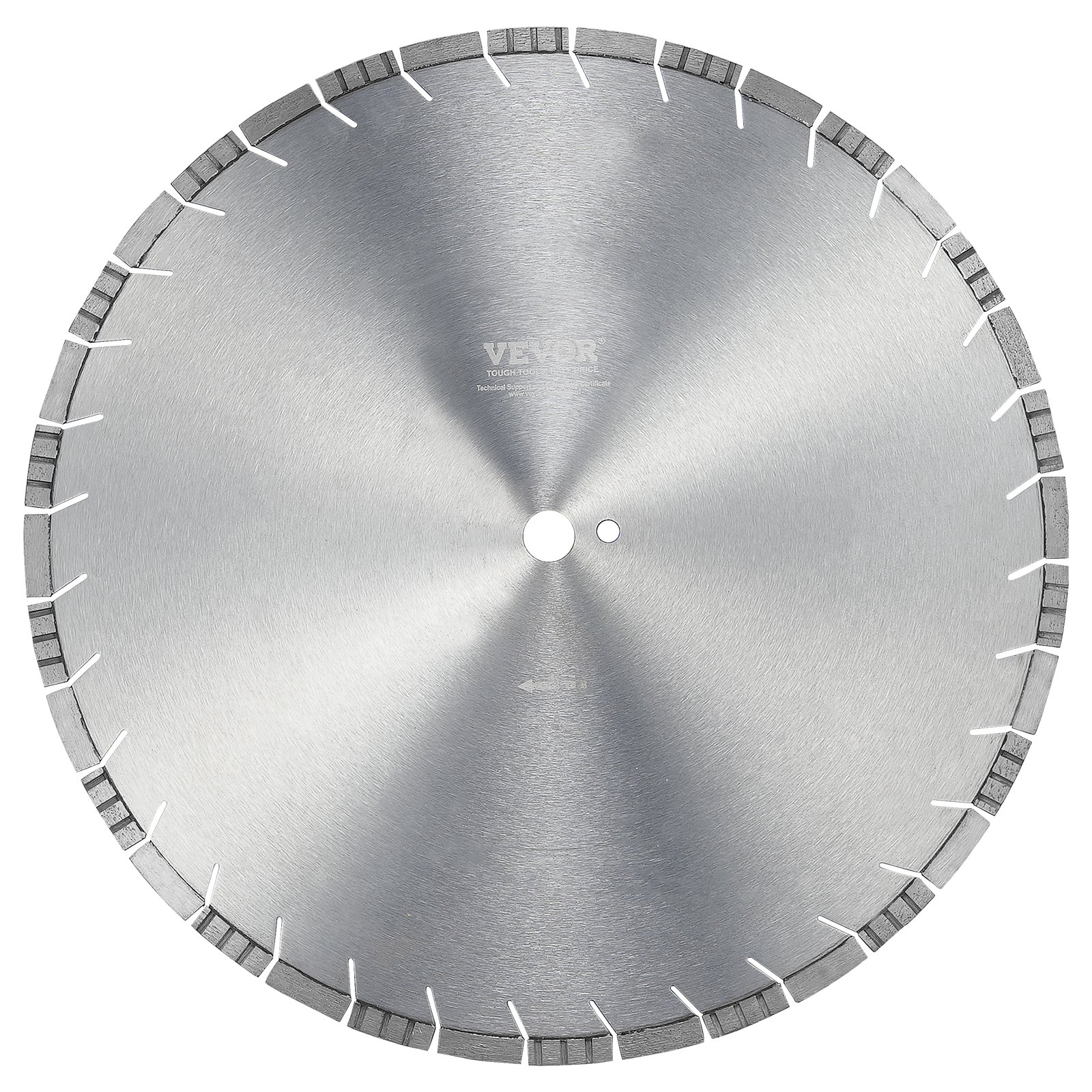 VEVOR Diamond Saw Blade, Concrete Saw Blade 50 cm for wet or dry work, 12 mm diamond segment saw blade with angled teeth, center hole diameter 25.4 mm, for concrete, cement slabs, tiles, bricks