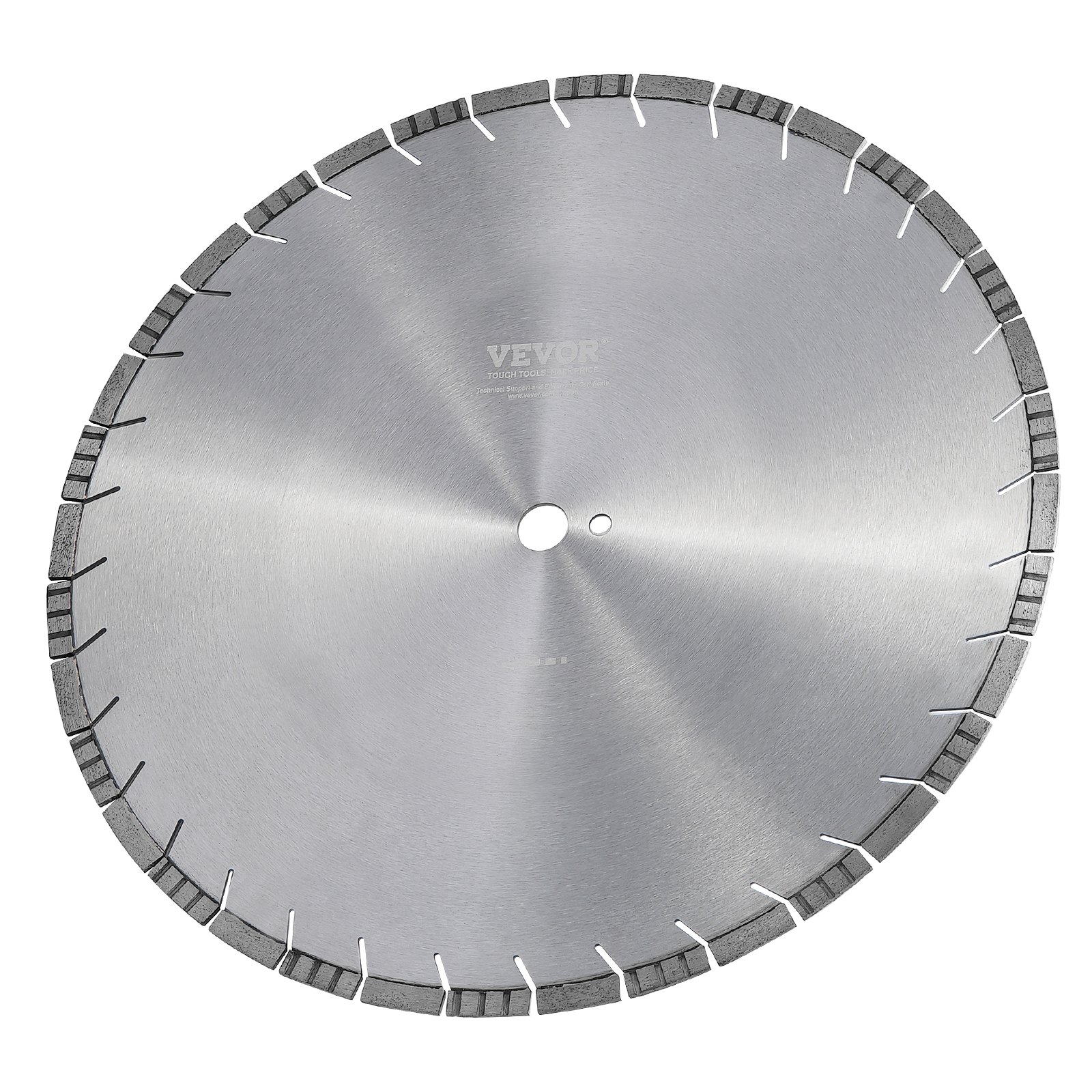 VEVOR Diamond Saw Blade, Concrete Saw Blade 50 cm for wet or dry work, 12 mm diamond segment saw blade with angled teeth, center hole diameter 25.4 mm, for concrete, cement slabs, tiles, bricks