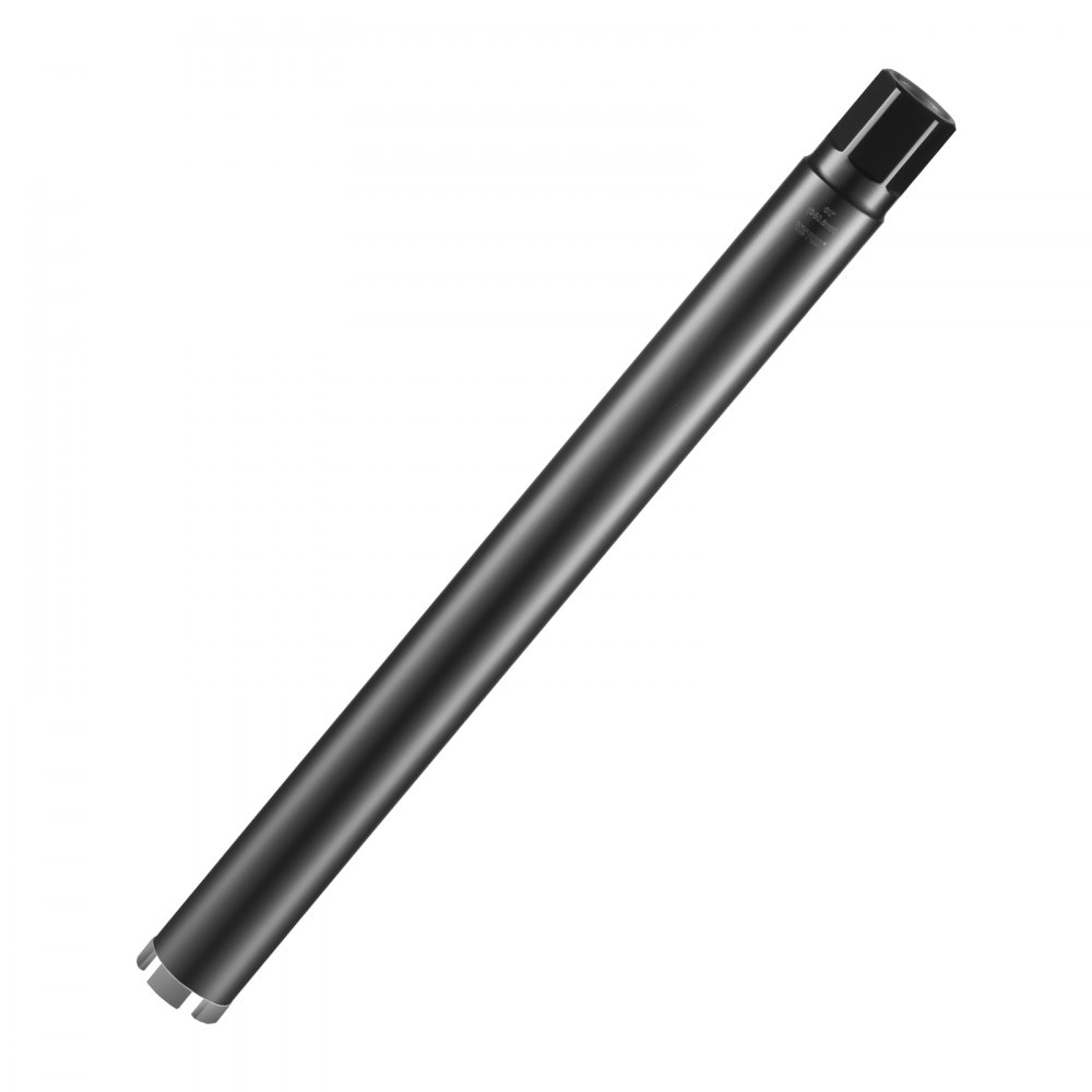 VEVOR Broca de diamante para ladrillos y bloques, taladro de núcleo de diamante húmedo/seco de 108 mm, taladro de núcleo de hormigón con taladro guía y hoja de sierra, 241,3 mm rosca hembra de 5/8"-11
