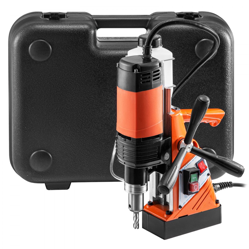 VEVOR Taladro de Base Magnética 10,000 N /1100 W 6 PCS Velocidad de 700 RPM