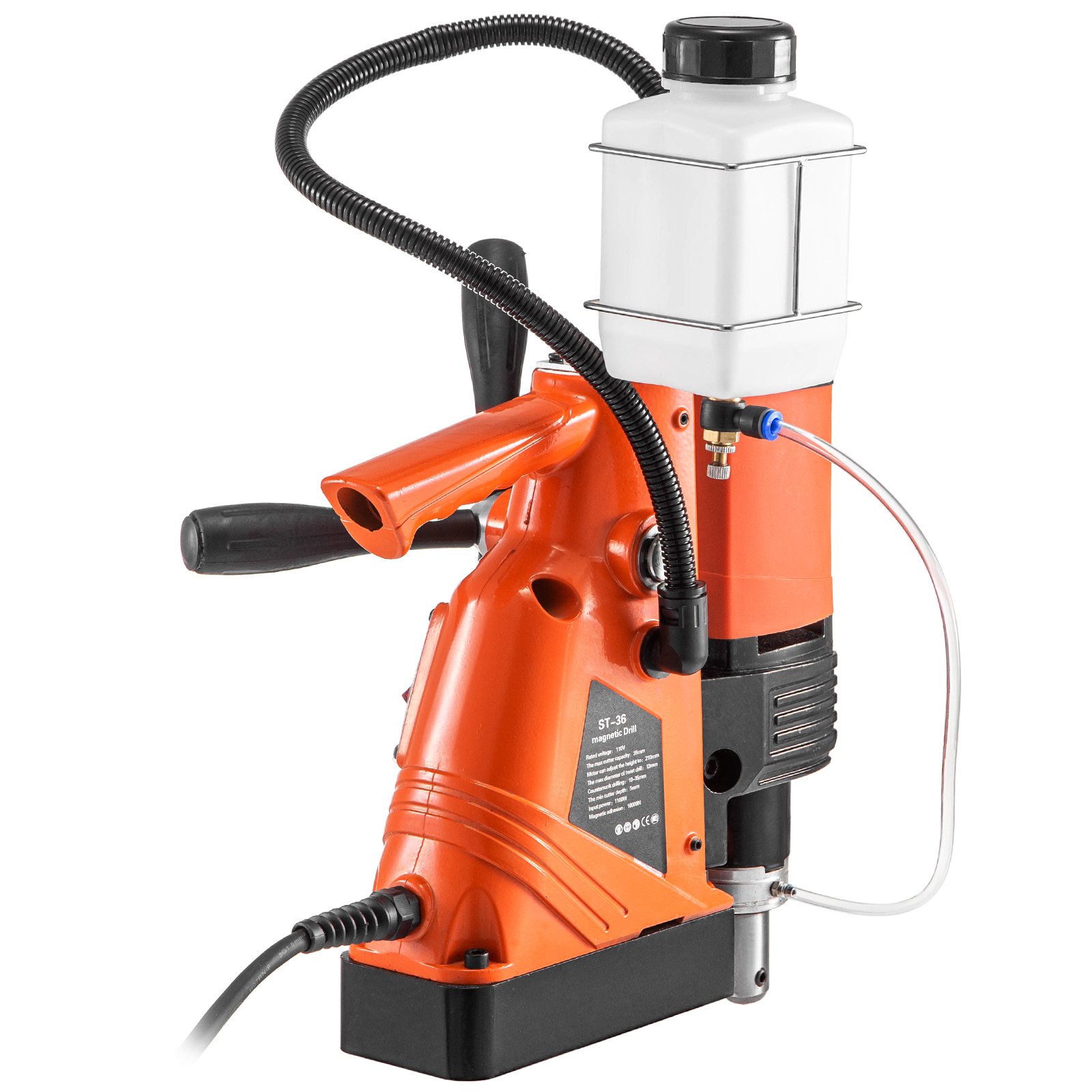 VEVOR Taladro de Base Magnética 10,000 N /1100 W 6 PCS Velocidad de 700 RPM