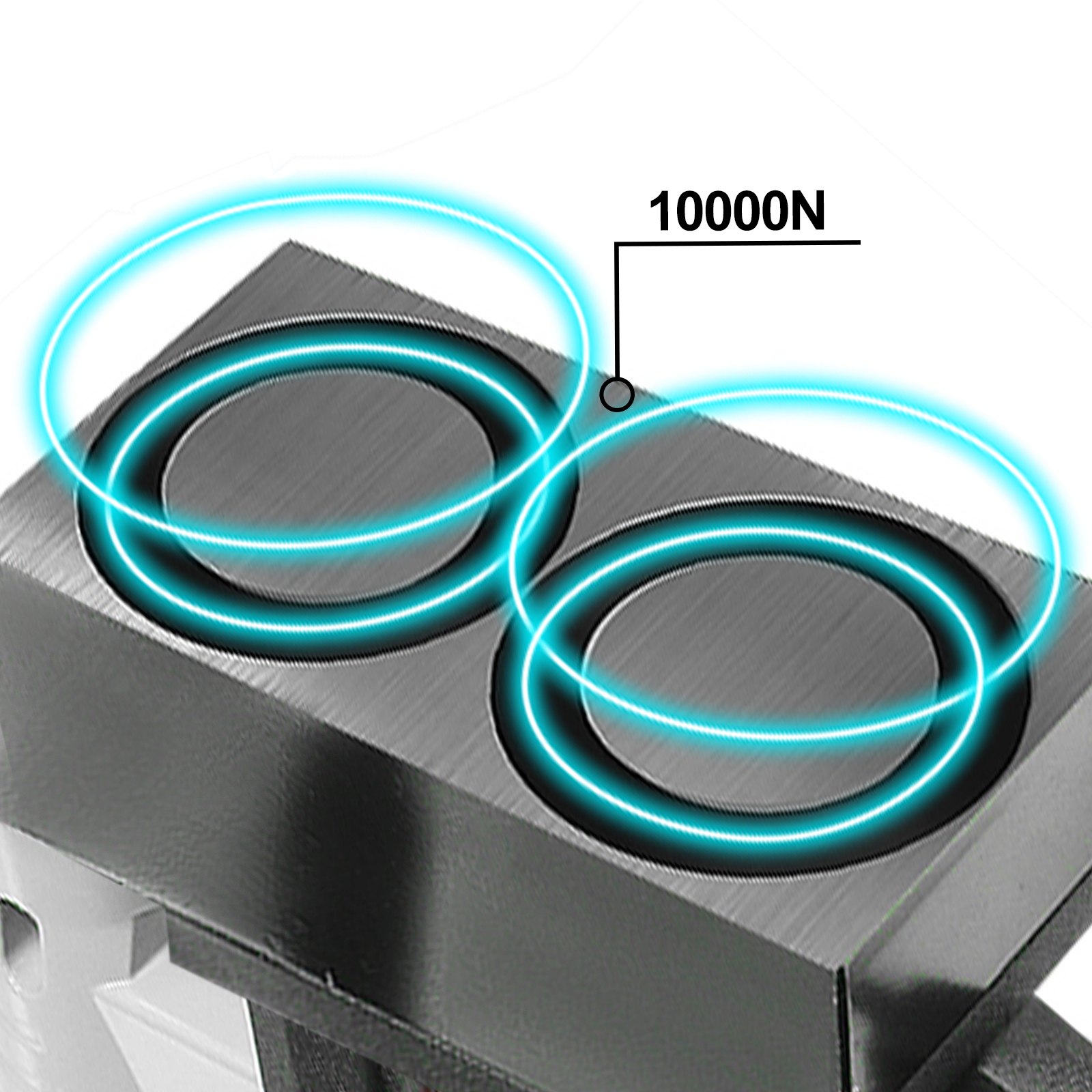 VEVOR Taladro de Base Magnética 10,000 N /1100 W 6 PCS Velocidad de 700 RPM