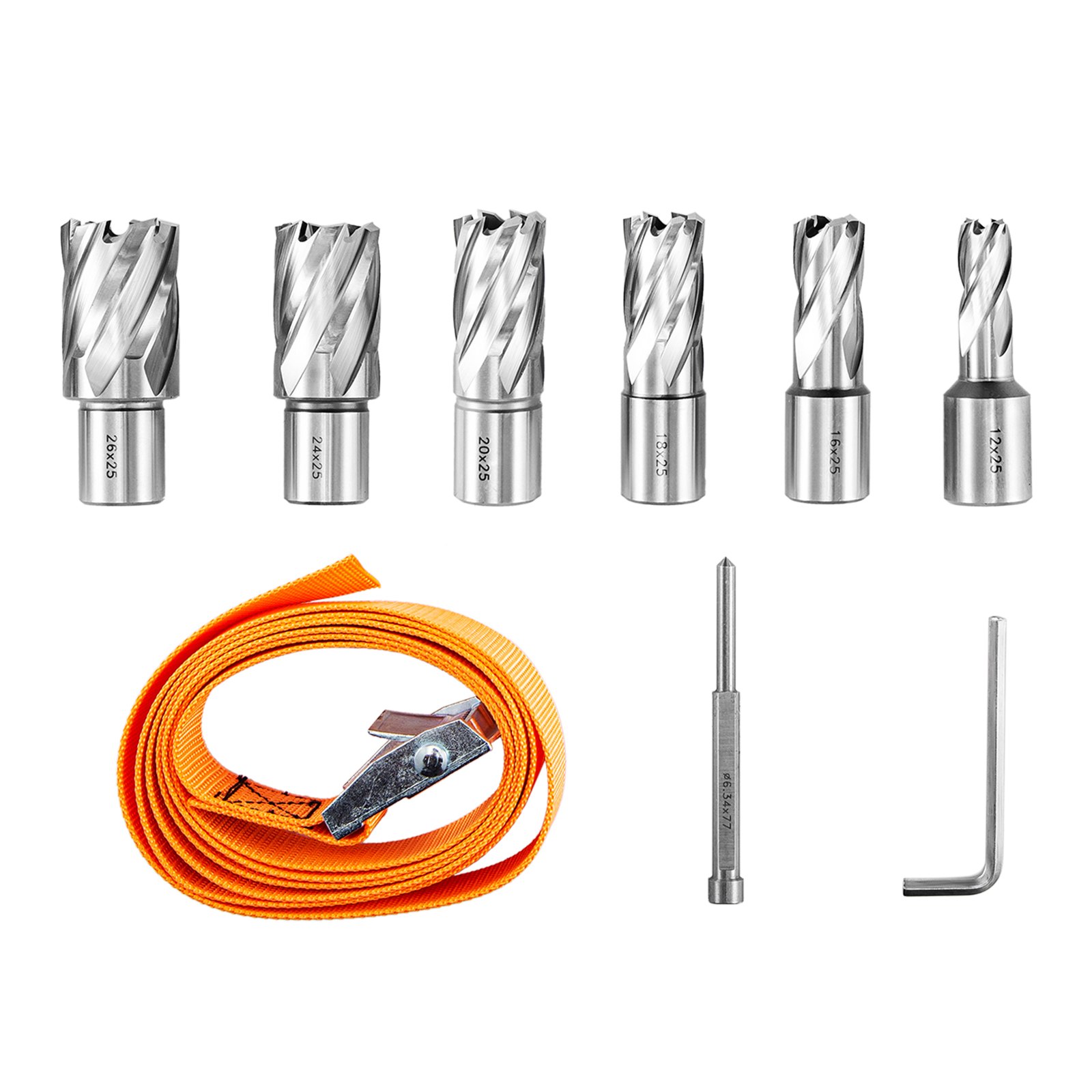 VEVOR Taladro de Base Magnética 10,000 N /1100 W 6 PCS Velocidad de 700 RPM