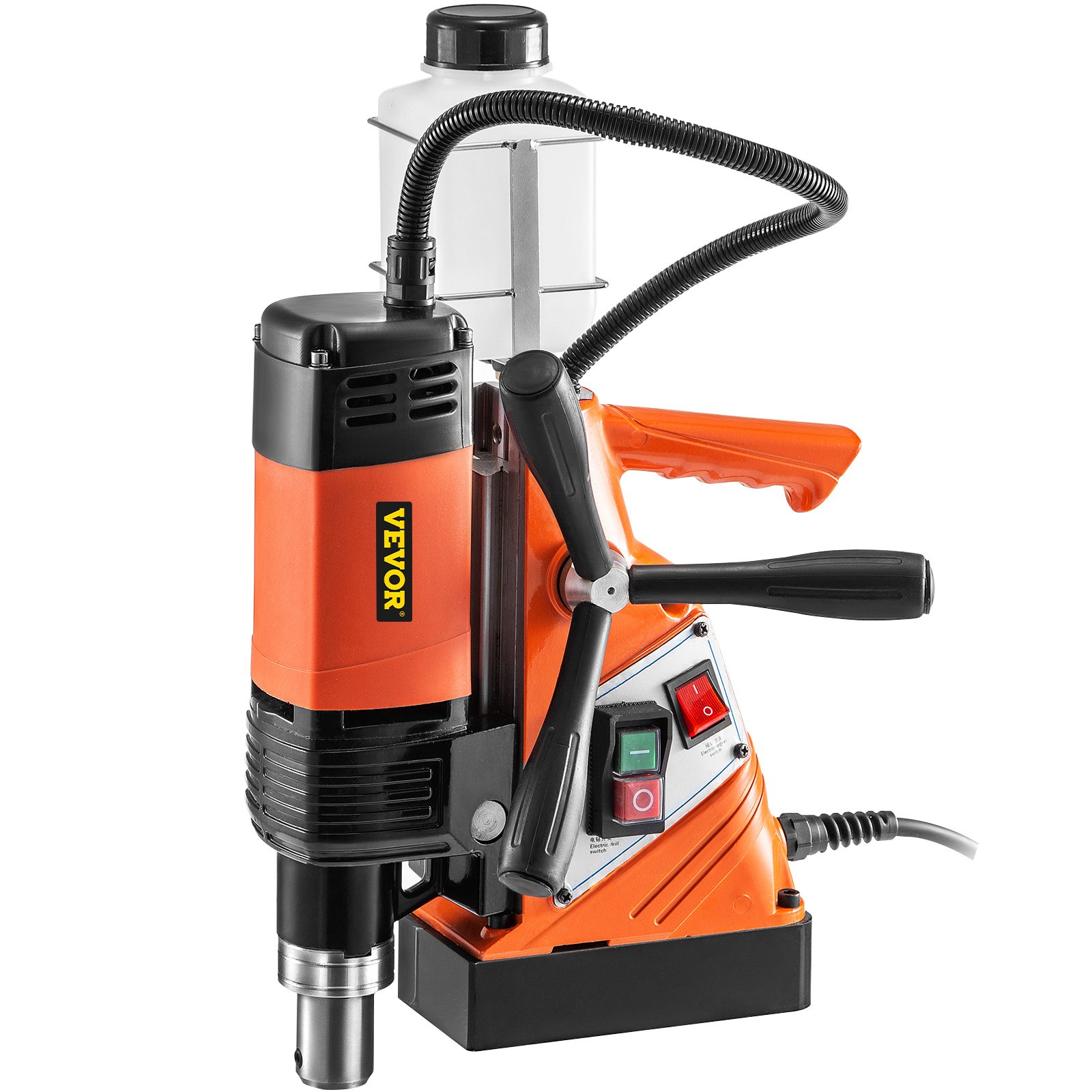 VEVOR Taladro de Base Magnética 10,000 N / 1100 W / ST-36 Velocidad de 700 RPM