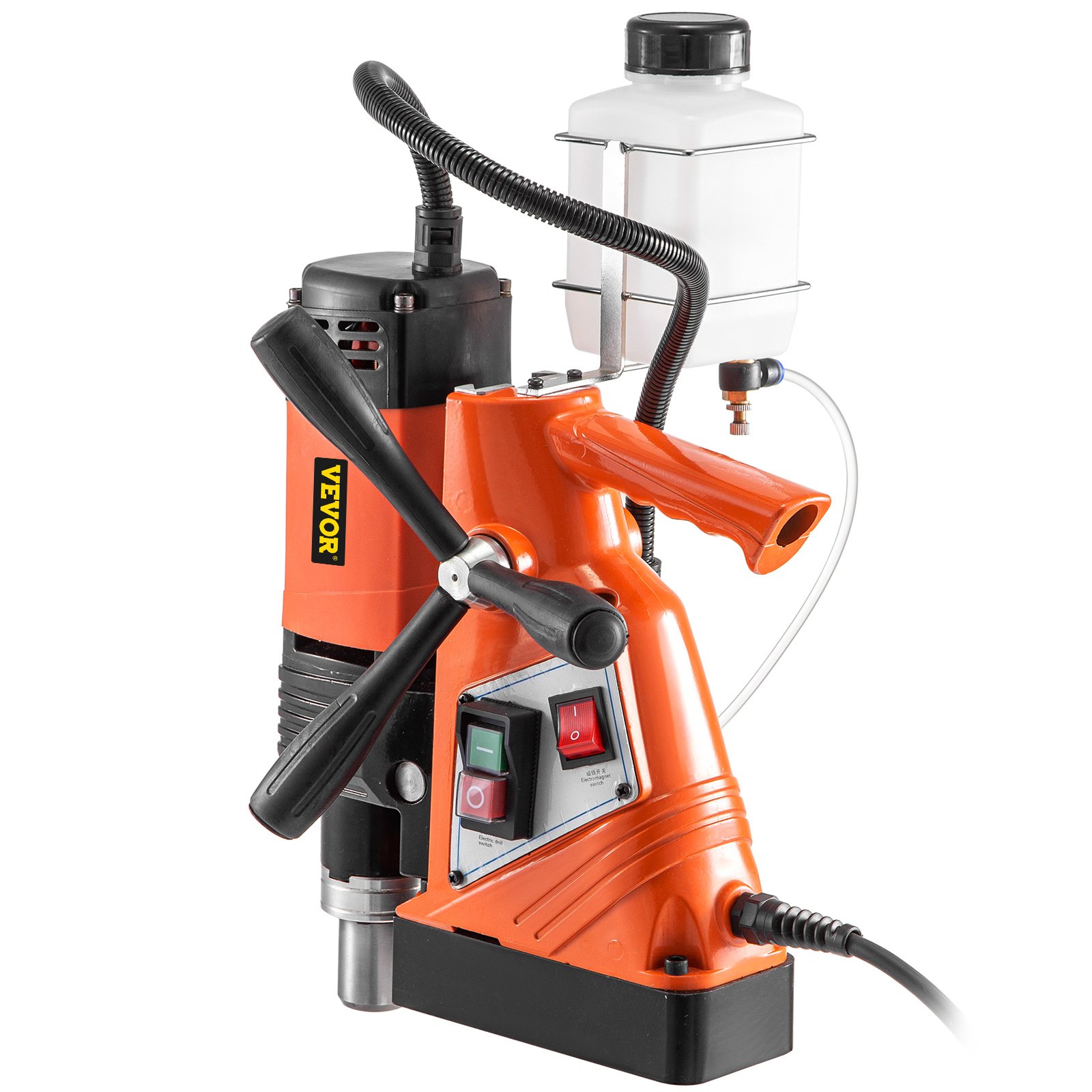 VEVOR Taladro de Base Magnética 10,000 N / 1100 W / ST-36 Velocidad de 700 RPM