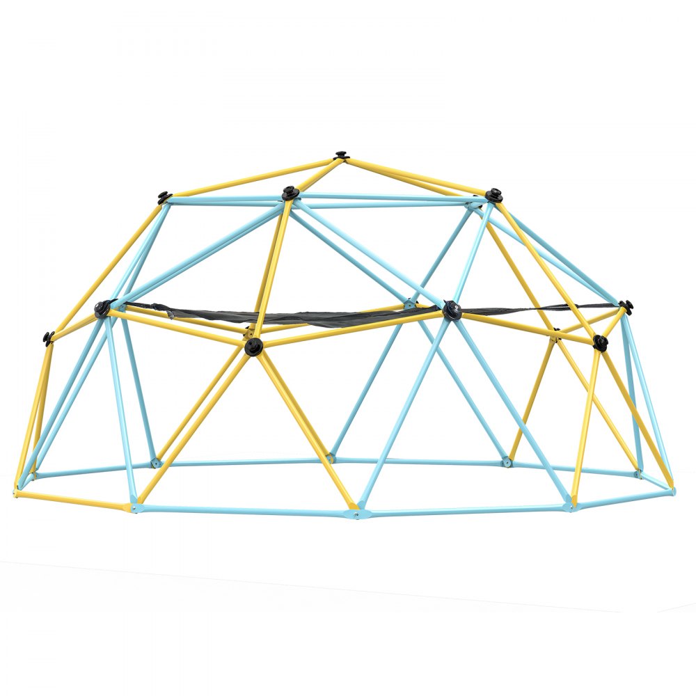 VEVOR Cúpula de Escalada, Escalador de Cúpula Geométrica con Hamaca y Columpio para Niños de 3 a 10 Años con Agarre para Escalar, Equipo de Juego para Patio Trasero al Aire Libre, 305 x 305 x 152,5 cm
