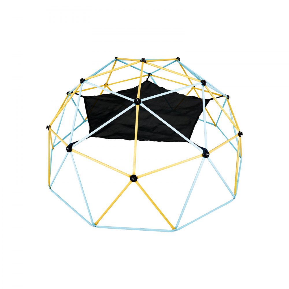 VEVOR Cúpula de Escalada, Escalador de Cúpula Geométrica con Hamaca y Columpio para Niños de 3 a 10 Años con Agarre para Escalar, Equipo de Juego para Patio Trasero al Aire Libre, 305 x 305 x 152,5 cm