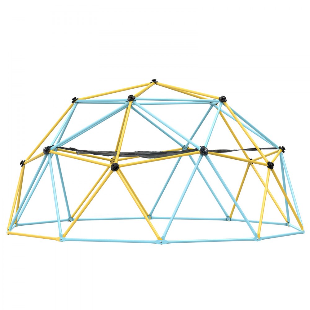 VEVOR Cúpula de Escalada, Escalador de Cúpula Geométrica con Hamaca y Columpio para Niños de 3 a 10 Años con Agarre para Escalar, Equipo de Juego para Patio Trasero al Aire Libre, 305 x 305 x 152,5 cm