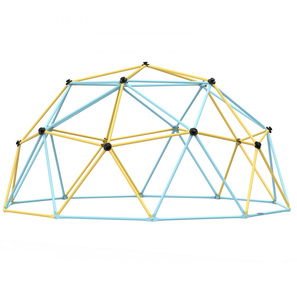 VEVOR Cúpula de Escalada, Centro de Juegos Escalador de Cúpula Geométrica para Niños de 3 a 10 Años con Agarre de Escalada, Equipo de Juego para Patio Trasero al Aire Libre, 366 x 366 x 182 cm