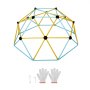 VEVOR Climbing Dome, 1.80 m high geometric climbing dome play center for children aged 3 to 9 years, climbing frame with 272 kg load capacity, with climbing handles, backyard garden play equipment