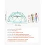 VEVOR Cúpula de Escalada 305 cm Juego de Cúpula Geométrica con Columpio y Hamaca Capacidad de Carga de 453 kg para Niños de 3 a 10 Años Juego de Domo de Escalada para Jardín, Parque, Exterior