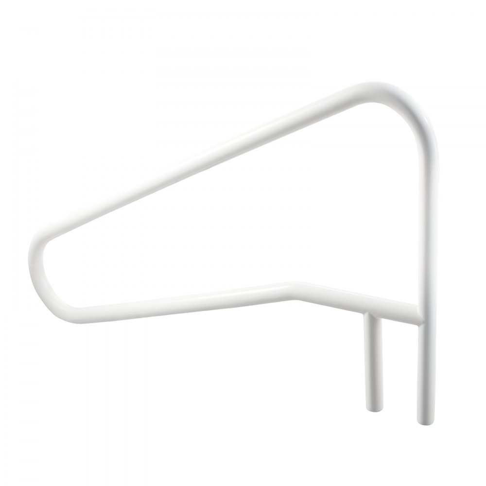 VEVOR Barandilla para Piscina, Carga de 100 kg, Acero Inoxidable, Soldadura sin Juntas, Montaje Empotrado o Sobre Base, para Piscinas, Parques Acuáticos y Spas, 1371 x 48 x 813 mm, Blanco Crema
