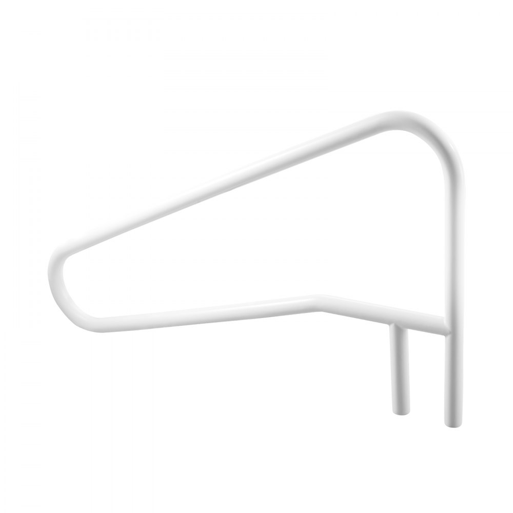 VEVOR Barandilla para Piscina, Carga de 100 kg, Acero Inoxidable, Soldadura sin Juntas, Montaje Empotrado o Sobre Base, para Piscinas, Parques Acuáticos y Spas, 1371 x 48 x 813 mm, Blanco Crema