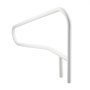 VEVOR Barandilla para Piscina, Carga de 100 kg, Acero Inoxidable, Soldadura sin Juntas, Montaje Empotrado o Sobre Base, para Piscinas, Parques Acuáticos y Spas, 1371 x 48 x 813 mm, Blanco Crema