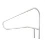 VEVOR Barandilla para Piscina, Carga de 100 kg, Acero Inoxidable, Soldadura sin Juntas, Montaje Empotrado o Sobre Base, para Piscinas, Parques Acuáticos y Spas, 1371 x 48 x 813 mm, Blanco Crema