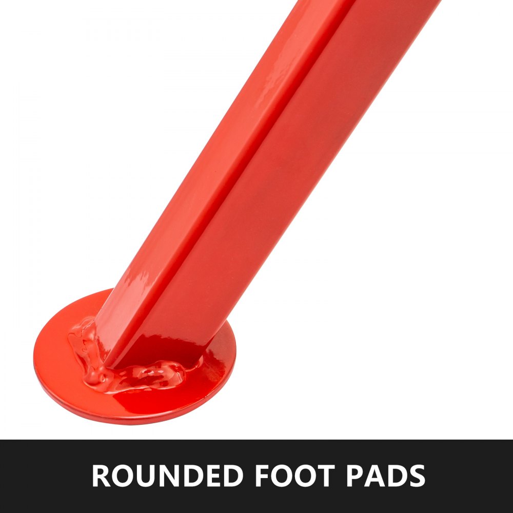 VEVOR Soporte para Tubería Plegable con Cabeza en V de Transferencia de 2 Bolas y Patas Plegables 1134 kg Altura Ajustable 71-131 cm Tipo 1107A Adecuado para la Mayoría de Los Trabajos de Tubería