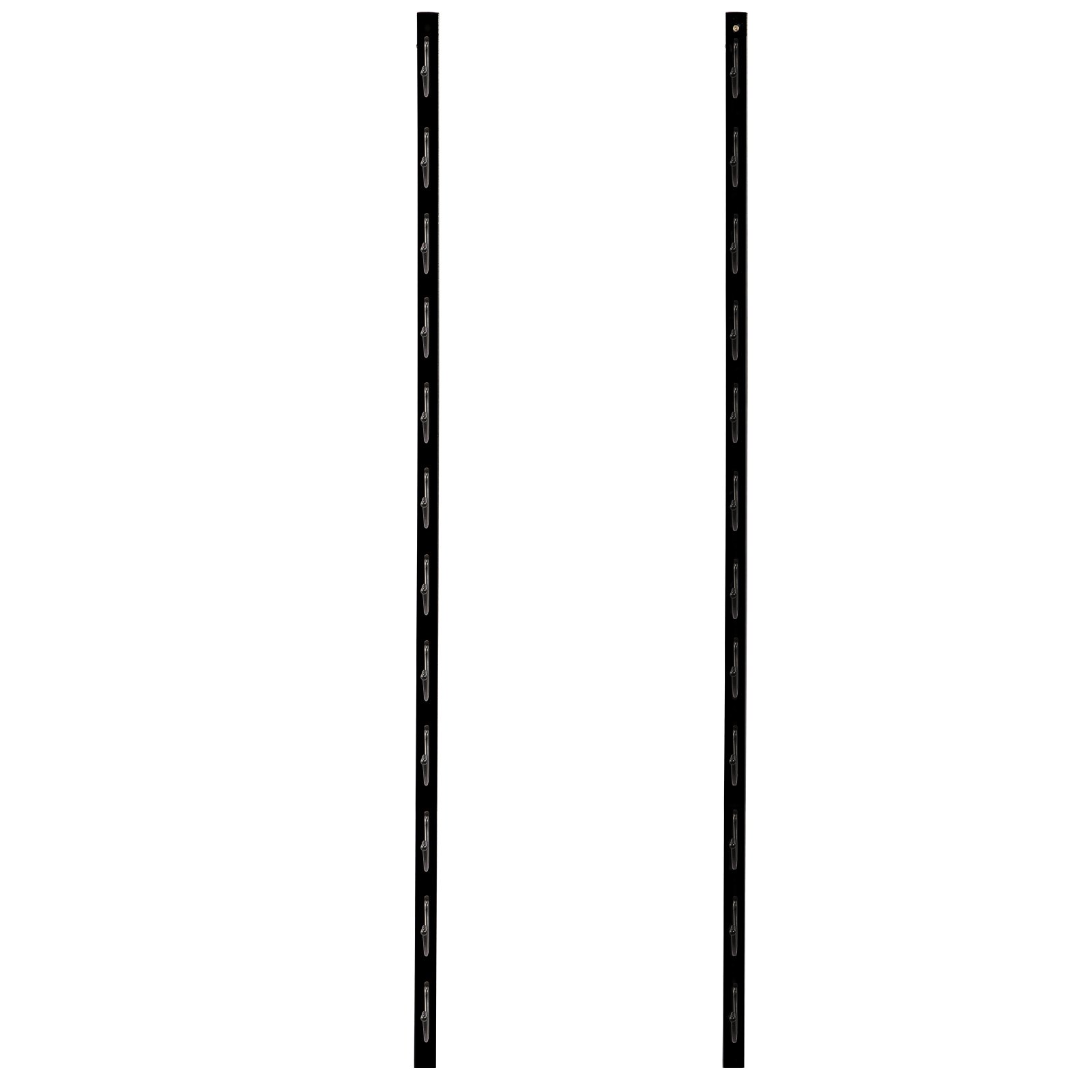VEVOR Botellero Vertical de Pared 12 Botellas Estante Vertical para Vino 1220x150x25 mm Botellero Metálico de Pared Vertical de Acero Q235 con Recubrimiento para Colgar Toallas Botellas de Vino Negro
