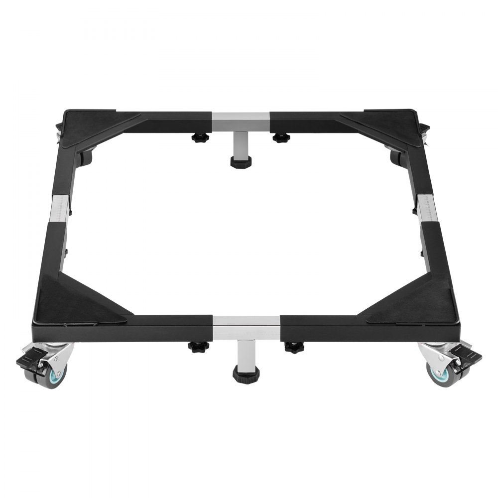VEVOR Base Móvil para Muebles 930 x 810 x 100 mm con 8 Ruedas Gemelas con Bloqueo y 4 Frenos, Capacidad de Carga de 544 kg, Plataforma Rodante Ajustable de 584,2-929,64 mm para Lavadora, Frigorífico