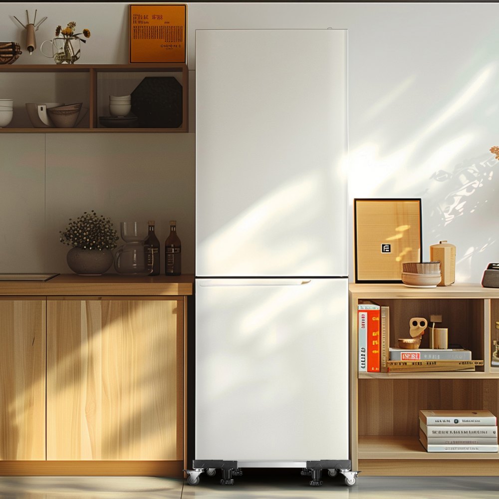 VEVOR Washing Machine Pedestal Base, 500 kg Load Capacity, Mobile Base with Lockable Twin Wheels & 4 Brakes, 69.85-89.9 cm Adjustable Furniture Trolley for Washing Machine, Refrigerator & Dryer