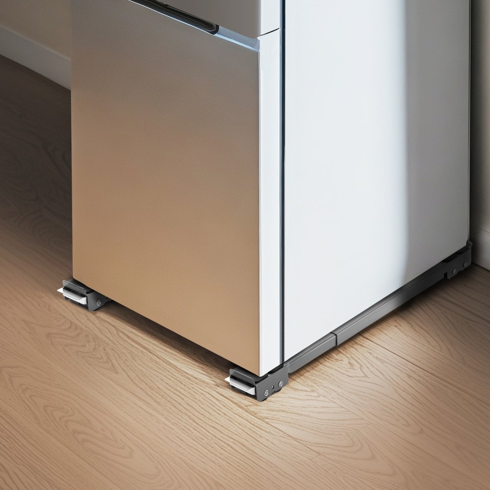 VEVOR Plataforma Rodante para Muebles de 700 x 50 x 40 mm con Base Ajustable, Capacidad de Carga de 149,7 kg, Rodillos Extensibles para Electrodomésticos, Lavadora, Frigorífico y Secadora, Gris