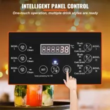 VEVOR Máquina de granizado comercial, cuenco triple de 36 L/9.6 galones, máquina de margarita de 150 tazas, máquina de margarita de acero inoxidable 860 W, máquina de granizado para fiestas, cafetería